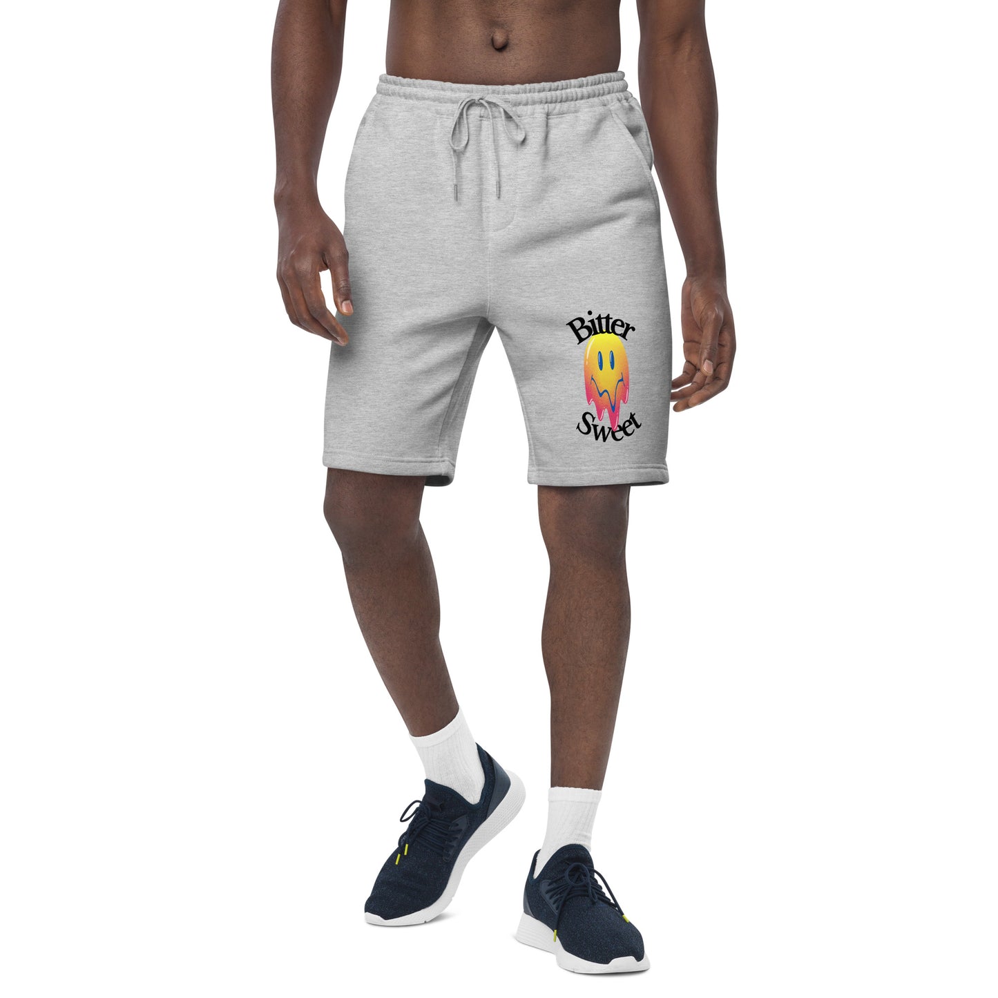 Bitter Sweet Smiley Men's fleece shorts