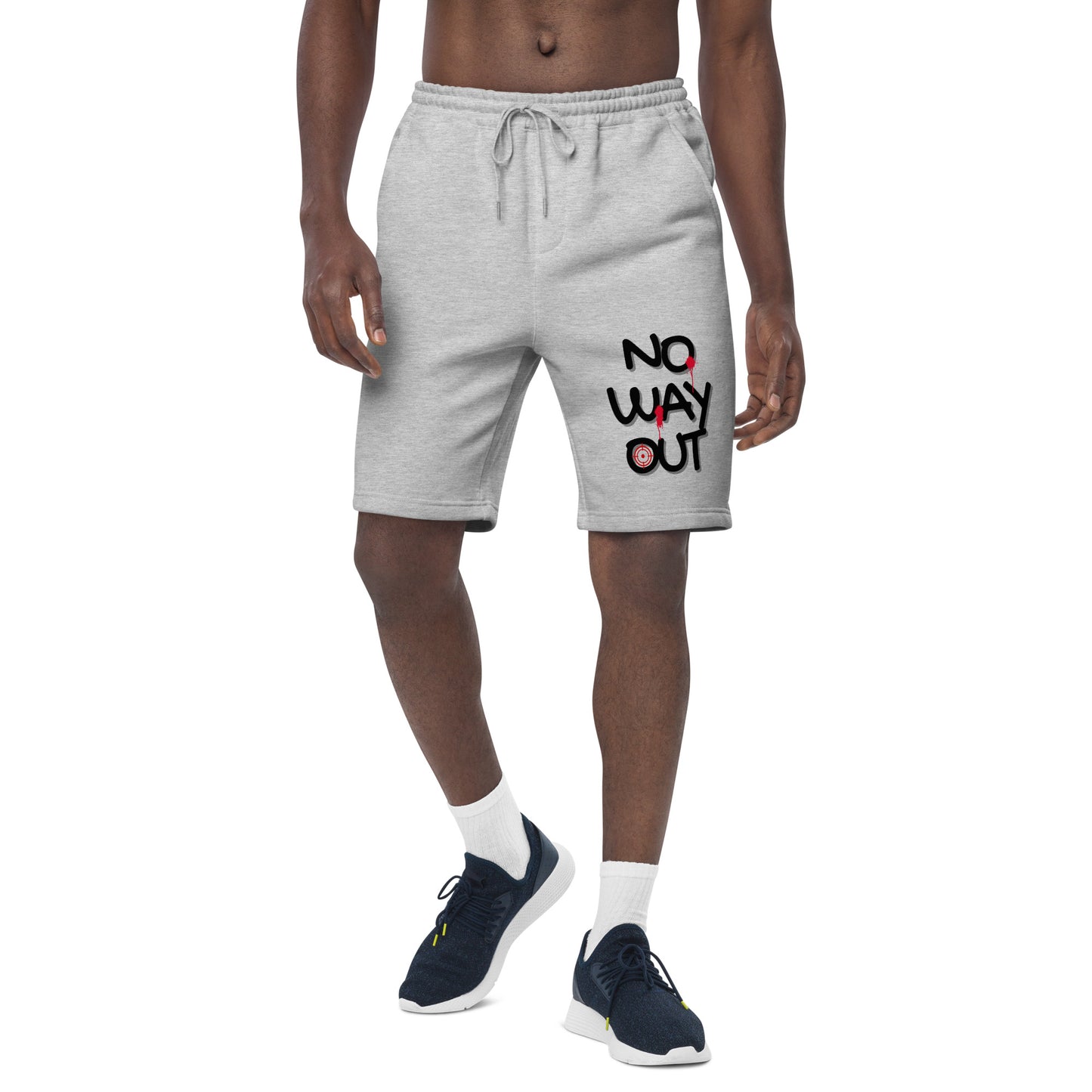 NO WAY OUT shooter Men's fleece shorts