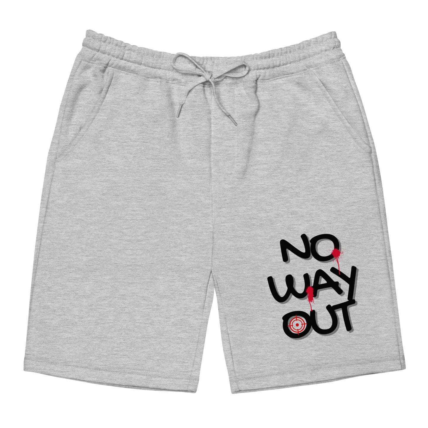NO WAY OUT shooter Men's fleece shorts