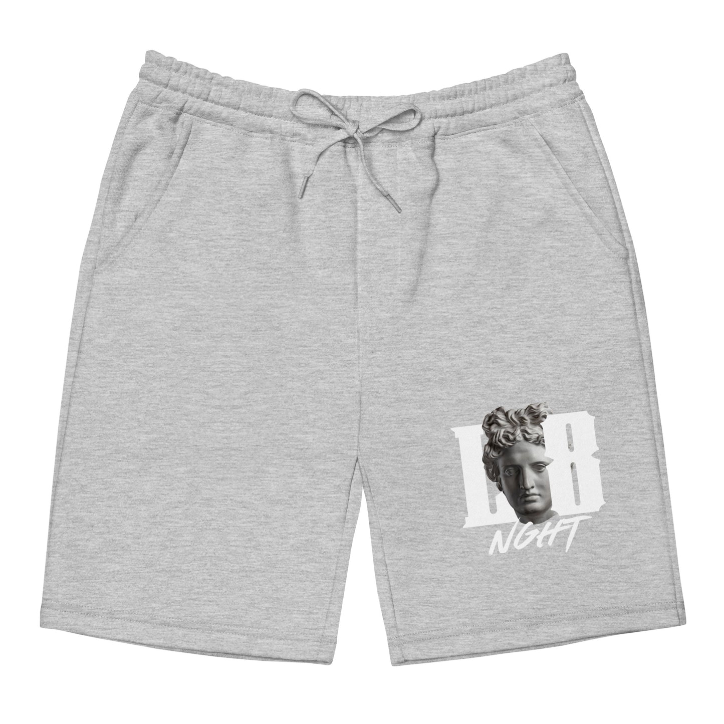 L8NGHT Designs large renaissance logo Men's fleece shorts