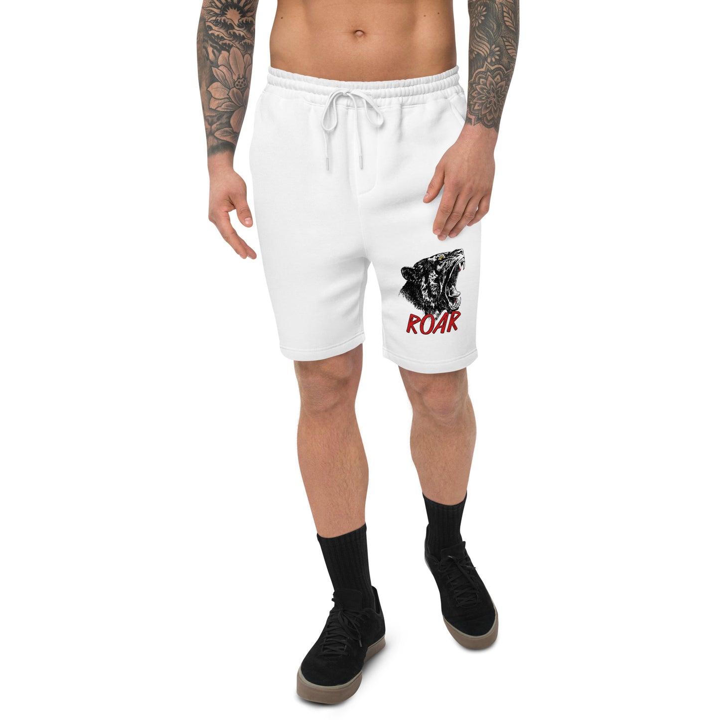Panther Roar - King of the jungle Men's fleece shorts
