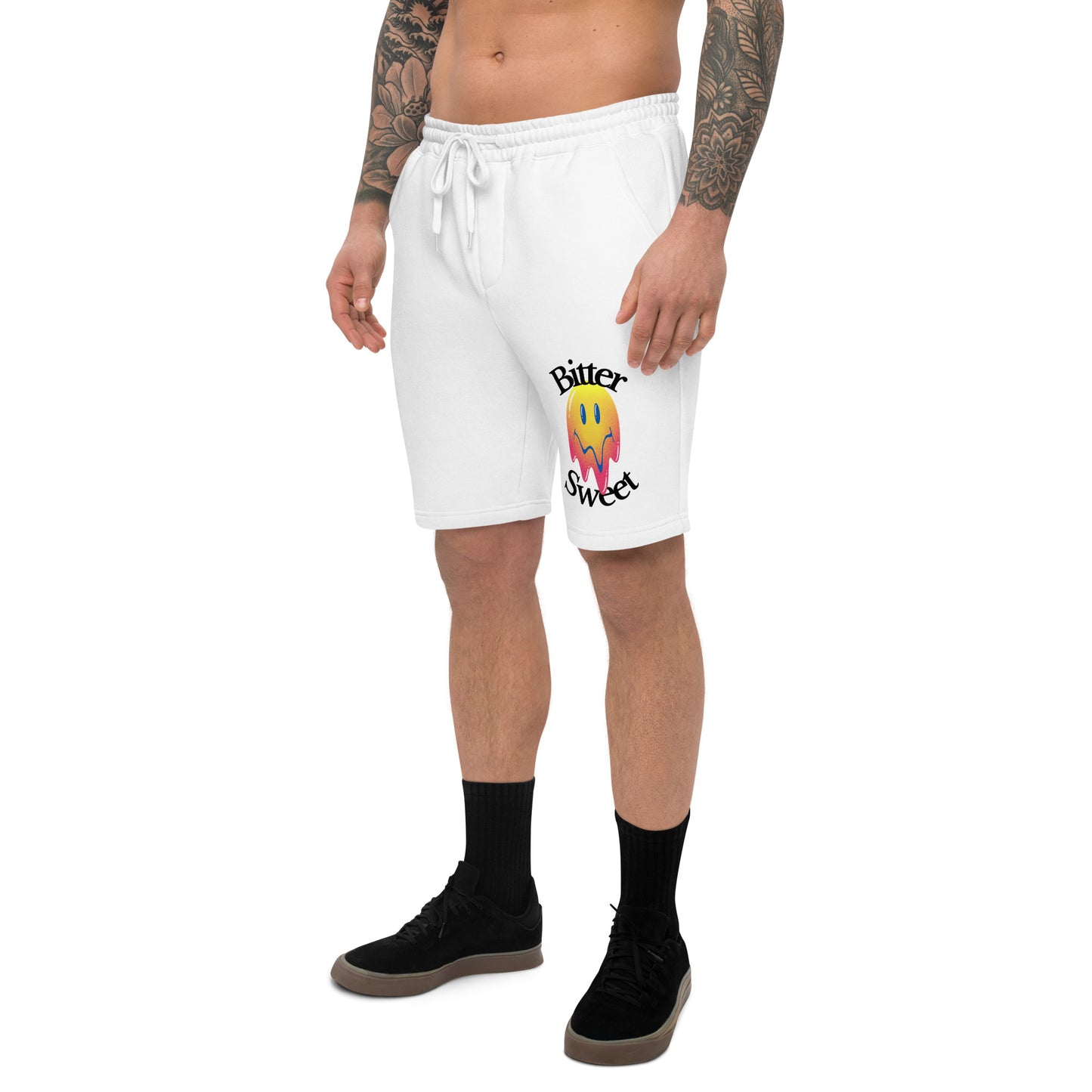 Bitter Sweet Smiley Men's fleece shorts
