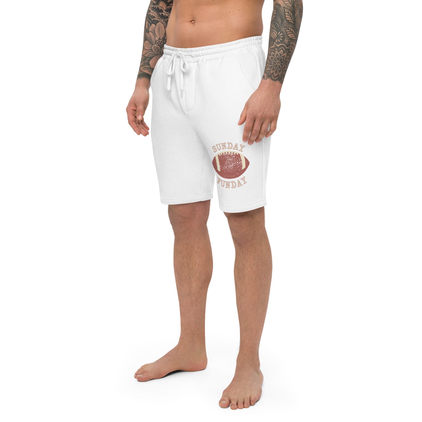 Sunday Funday football Men's fleece shorts