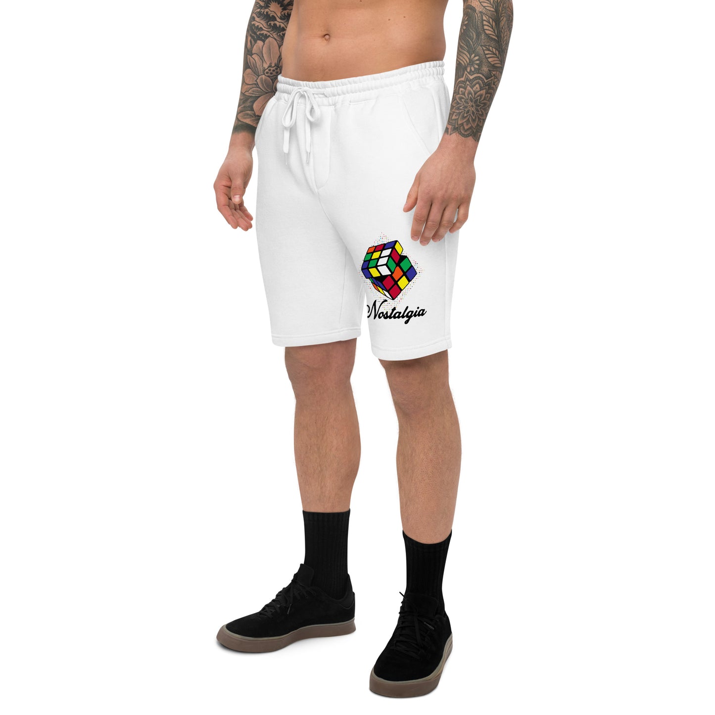 Nostalgia Rubik's Cube Men's fleece shorts