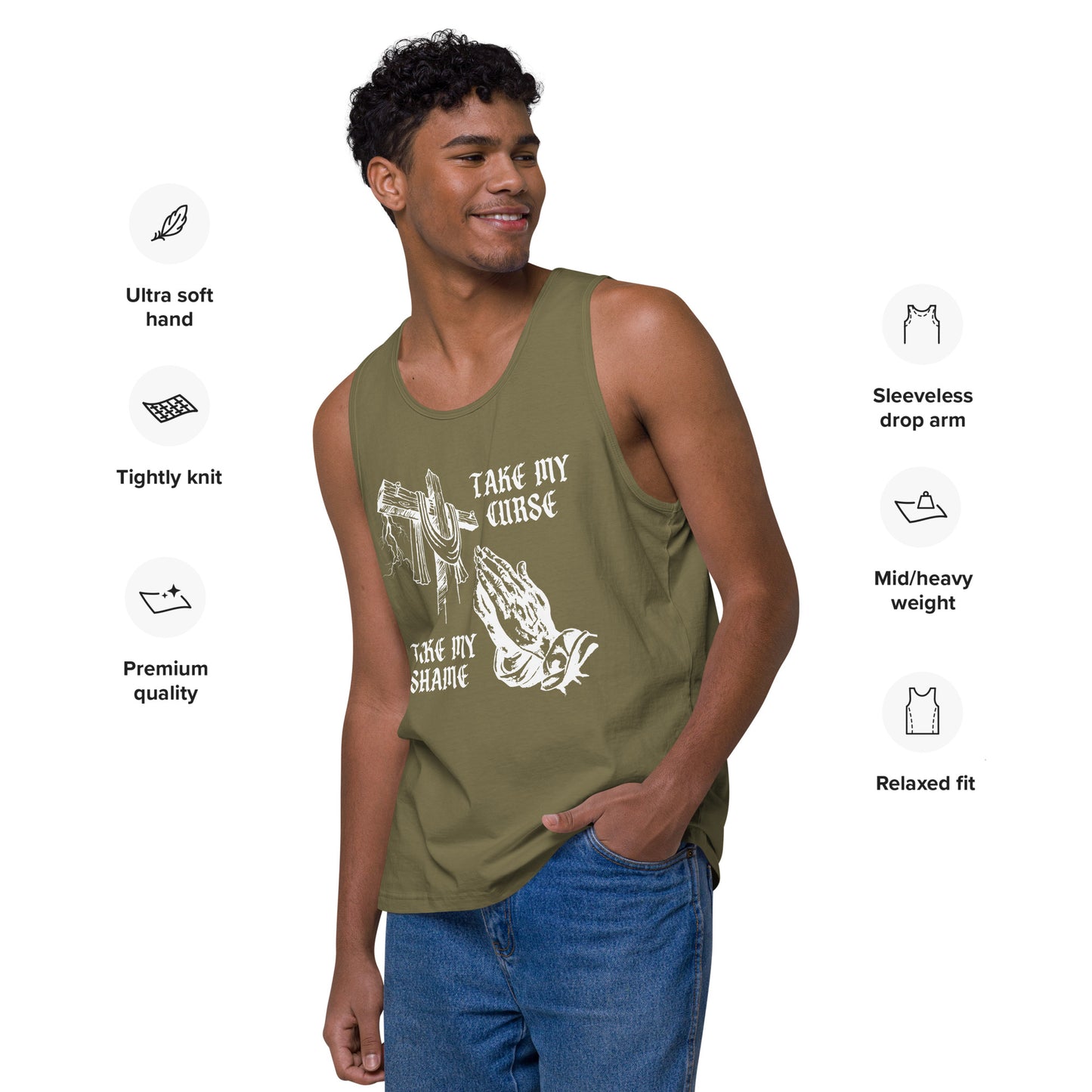 Savior of Sinners Men’s premium tank top