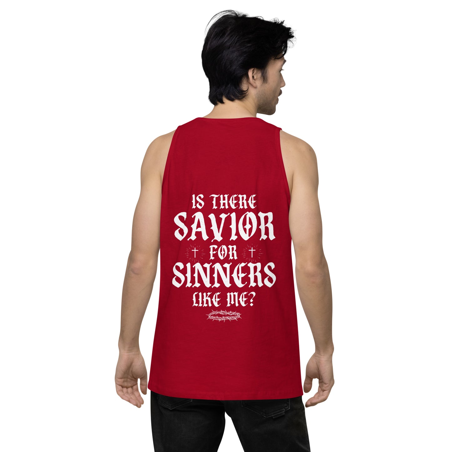 Savior of Sinners Men’s premium tank top
