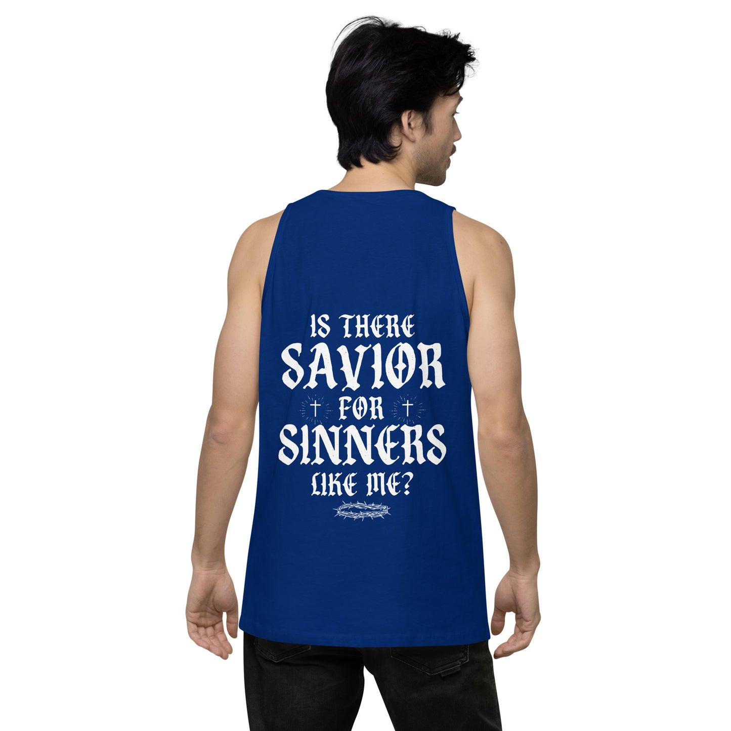 Savior of Sinners Men’s premium tank top