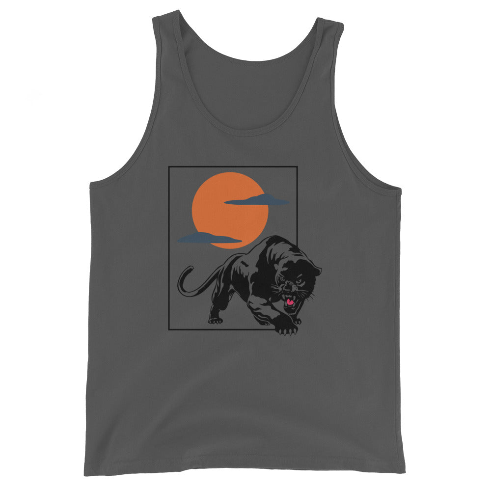 Traditional Panther sunset Unisex Tank Top