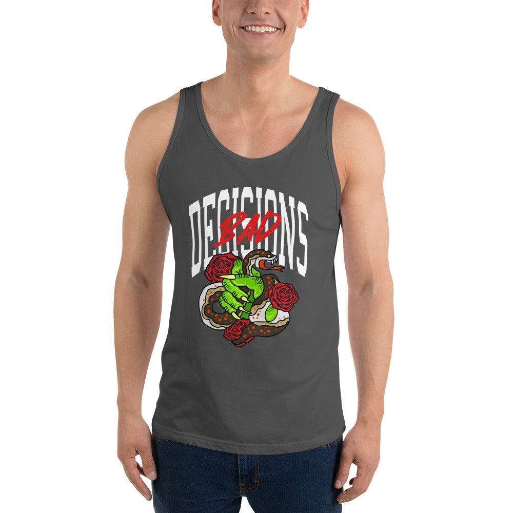 BAD Decisions traditional tattoo Unisex Tank Top