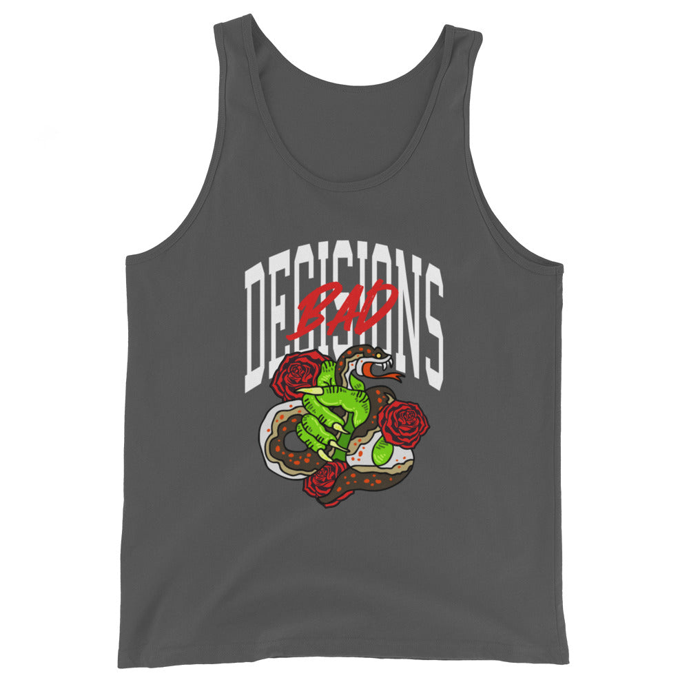 BAD Decisions traditional tattoo Unisex Tank Top