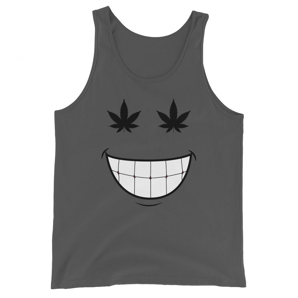 Cannabis Weed Smiley Unisex Tank Top