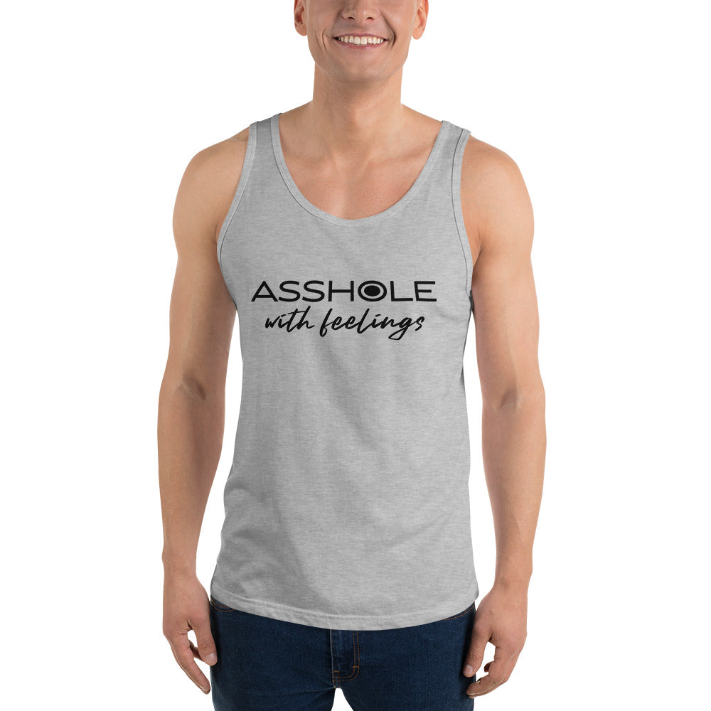 Asshole with feelings Unisex Tank Top