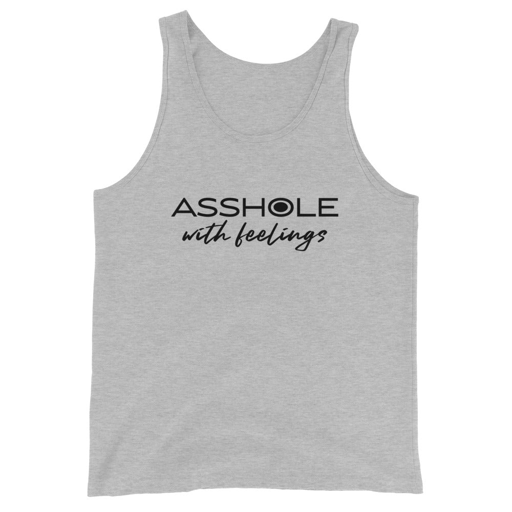 Asshole with feelings Unisex Tank Top