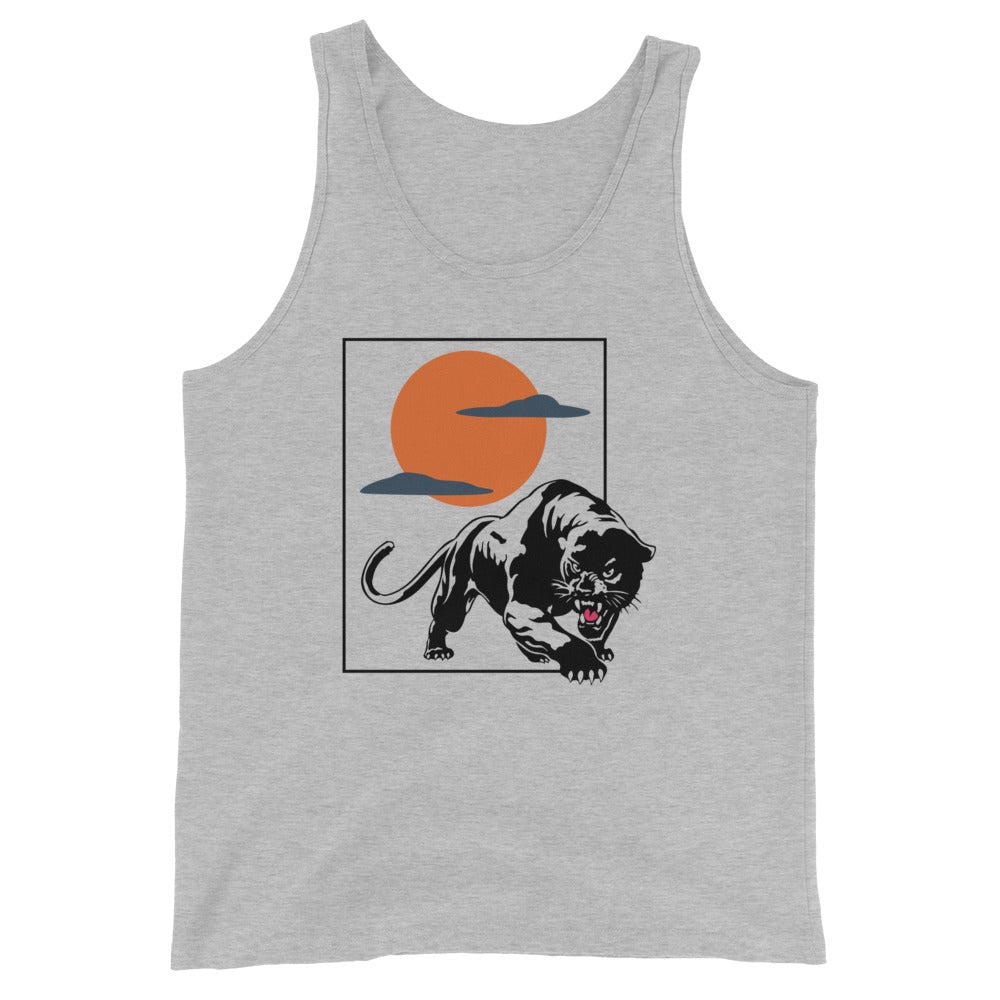 Traditional Panther sunset Unisex Tank Top