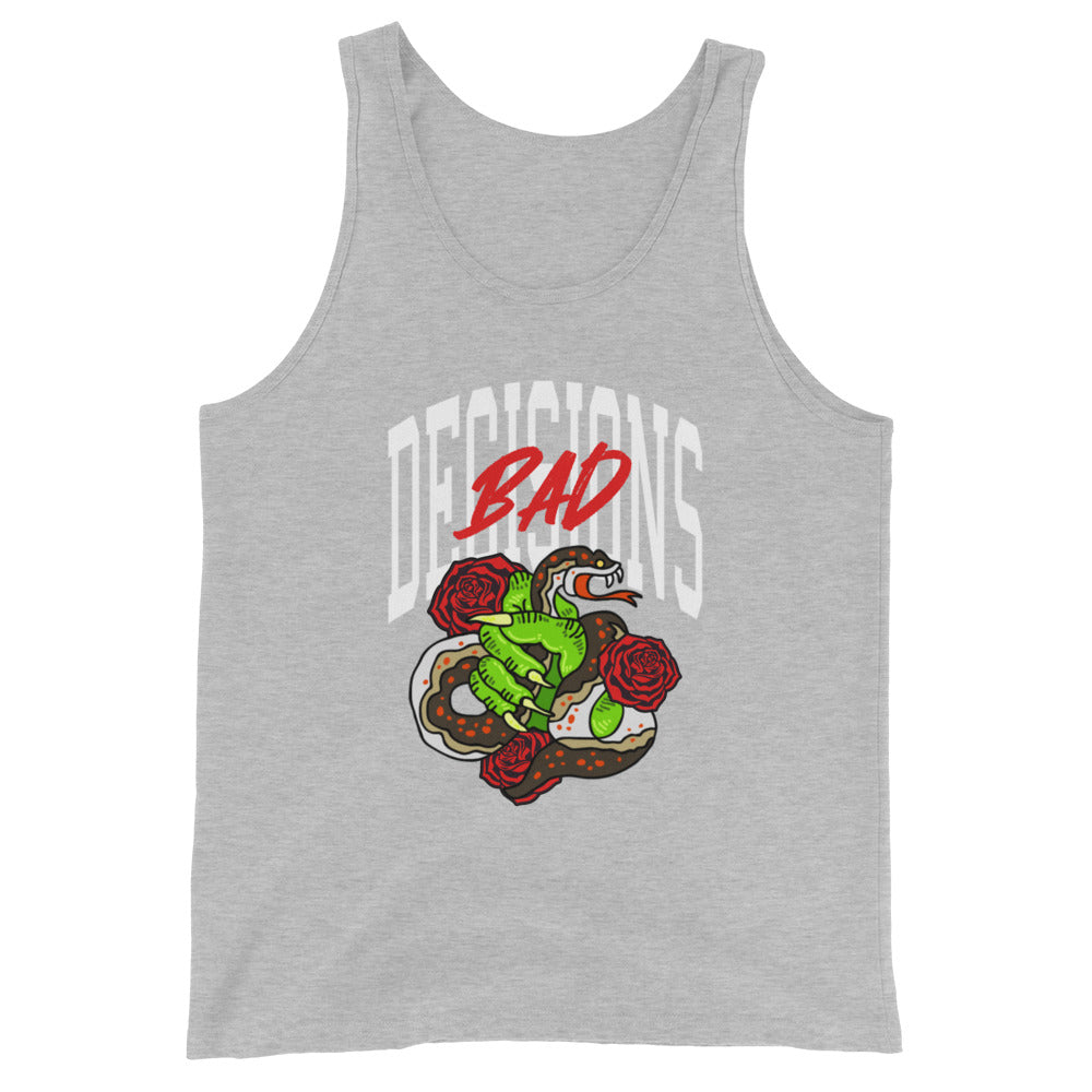 BAD Decisions traditional tattoo Unisex Tank Top