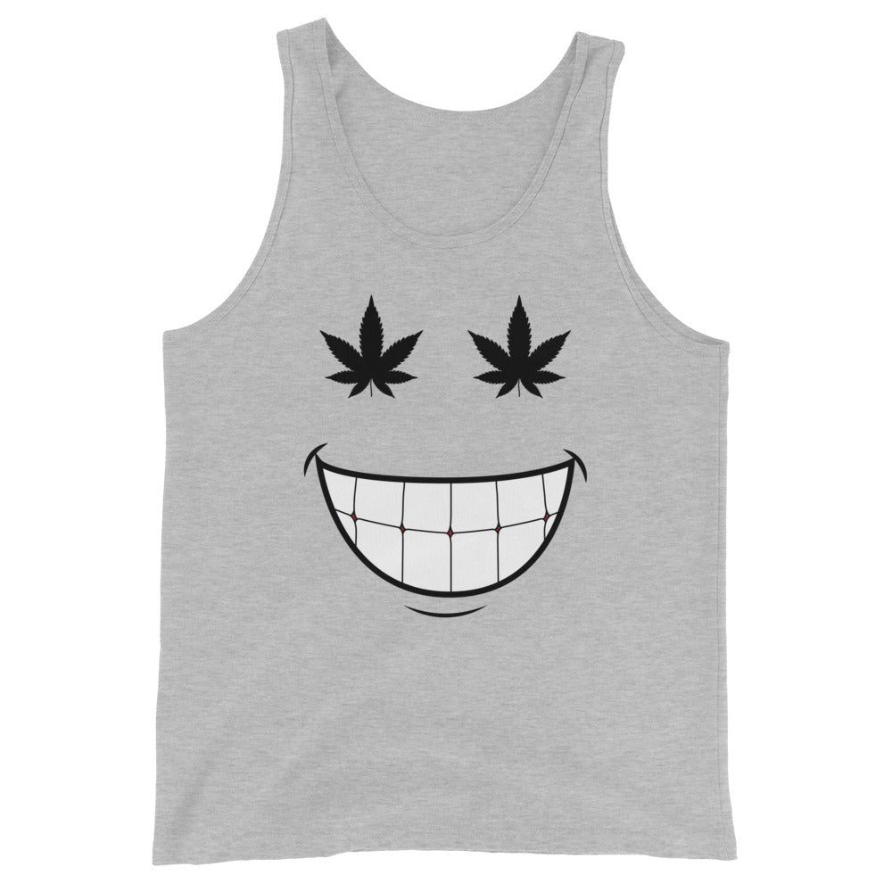 Cannabis Weed Smiley Unisex Tank Top