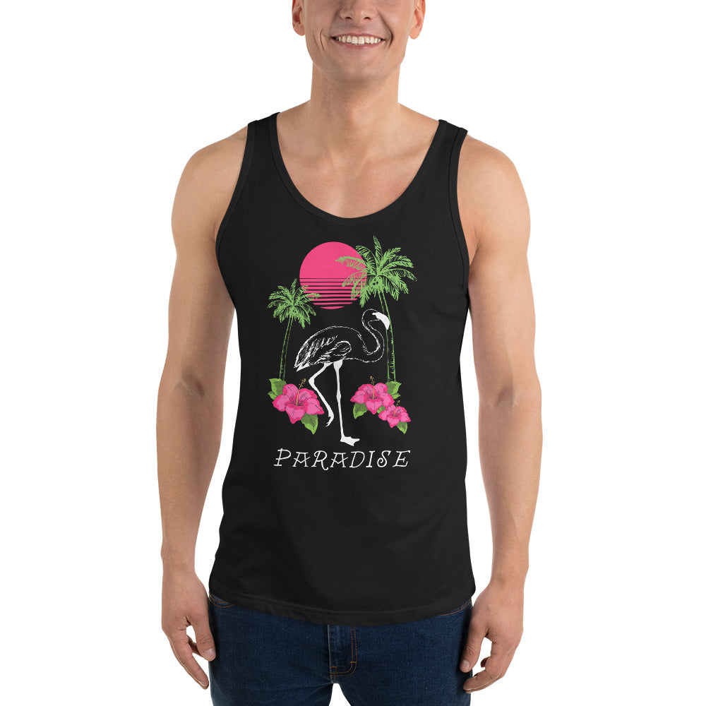 Flamingo Paradise Unisex Tank Top
