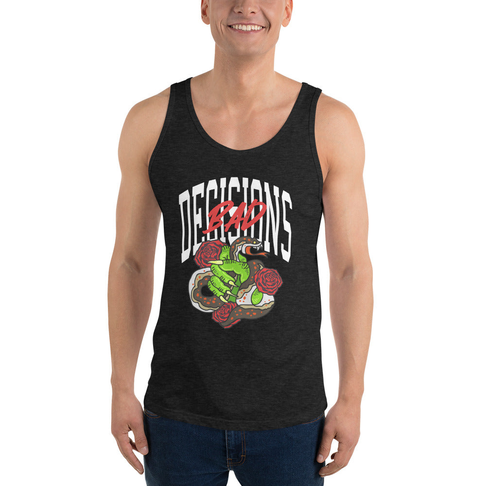 BAD Decisions traditional tattoo Unisex Tank Top