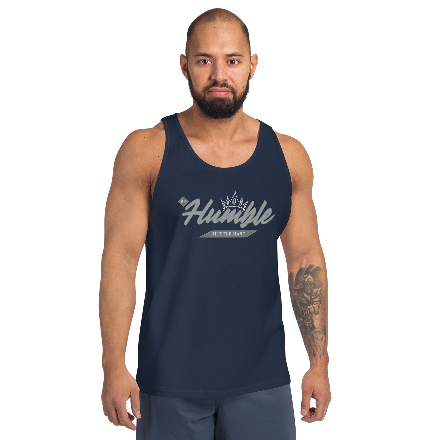 Be Humble. HUSTLE HARD. Unisex Tank Top