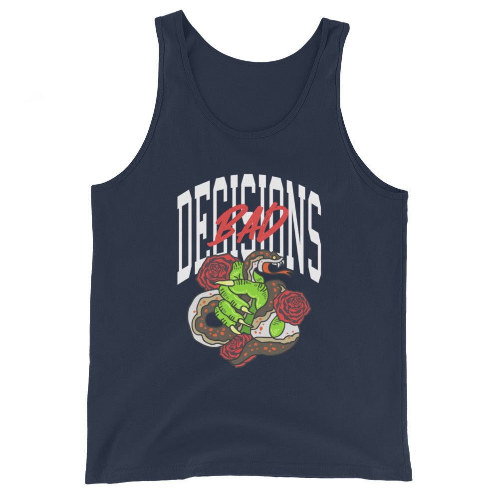 BAD Decisions traditional tattoo Unisex Tank Top