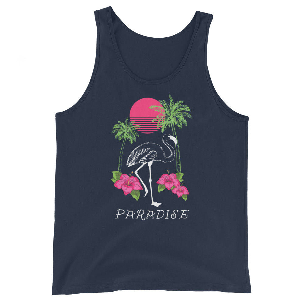 Flamingo Paradise Unisex Tank Top
