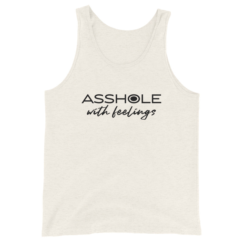 Asshole with feelings Unisex Tank Top