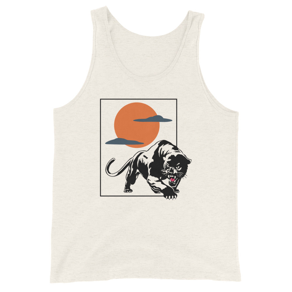 Traditional Panther sunset Unisex Tank Top