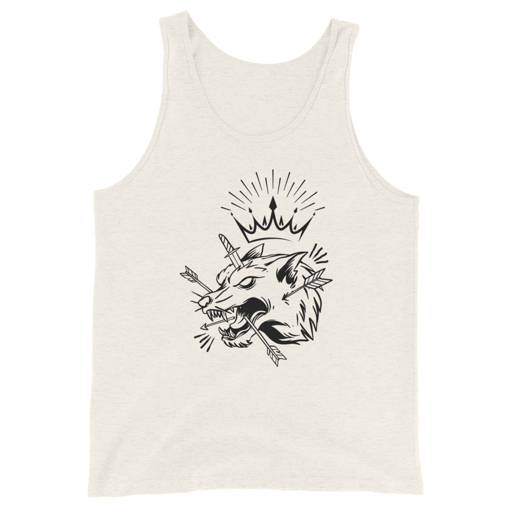 Wolf King illustration - Unisex Tank Top