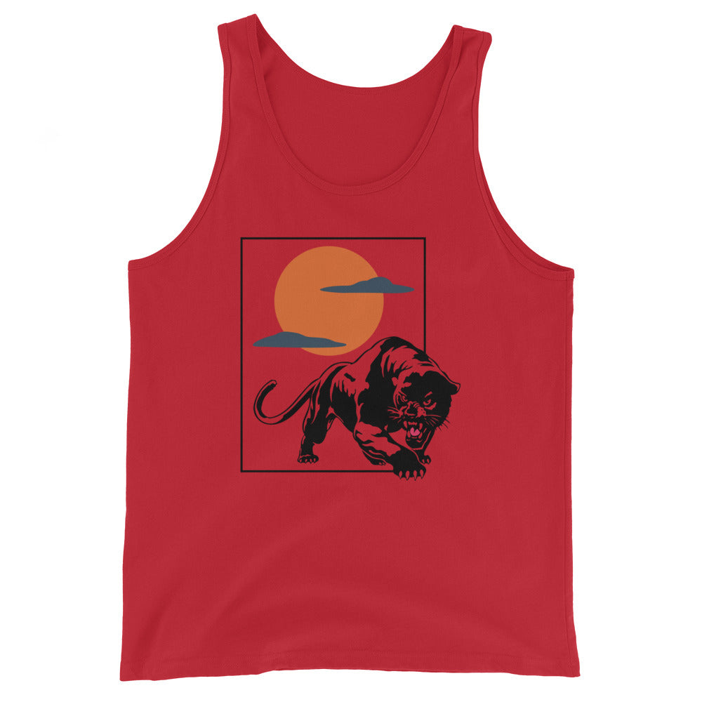 Traditional Panther sunset Unisex Tank Top