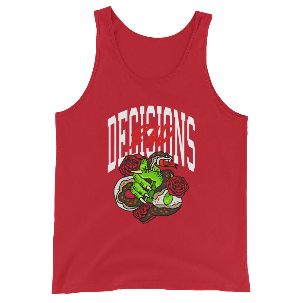 BAD Decisions traditional tattoo Unisex Tank Top
