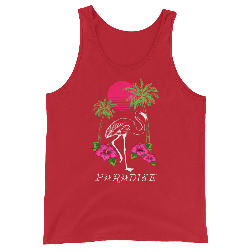 Flamingo Paradise Unisex Tank Top