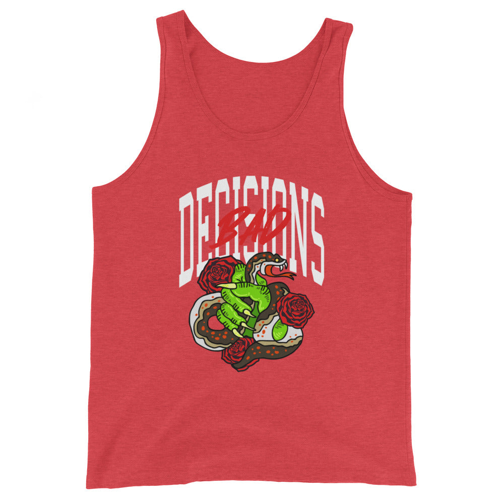BAD Decisions traditional tattoo Unisex Tank Top