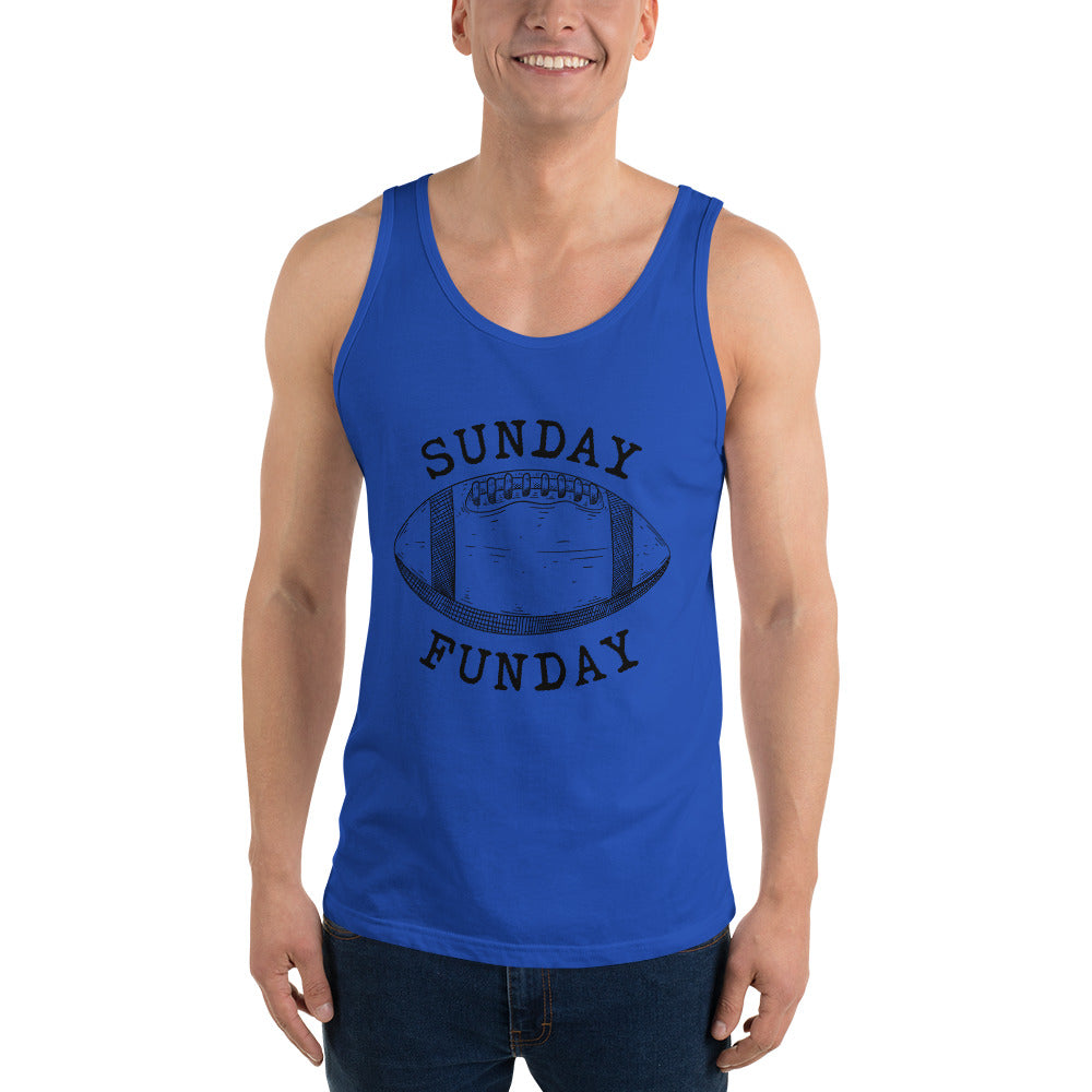 Sunday Funday football Unisex Tank Top