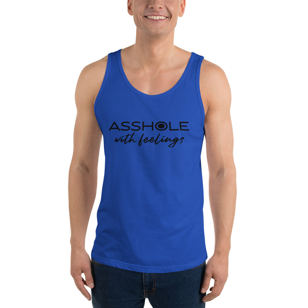 Asshole with feelings Unisex Tank Top