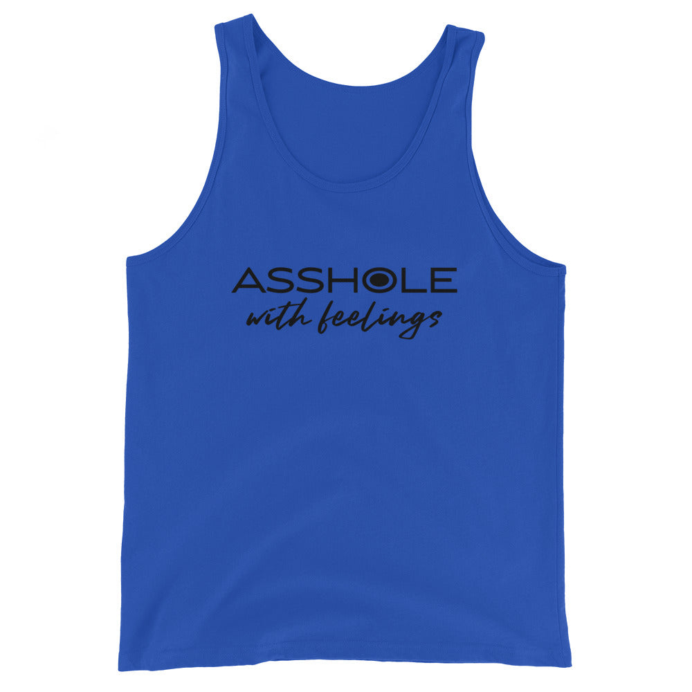 Asshole with feelings Unisex Tank Top