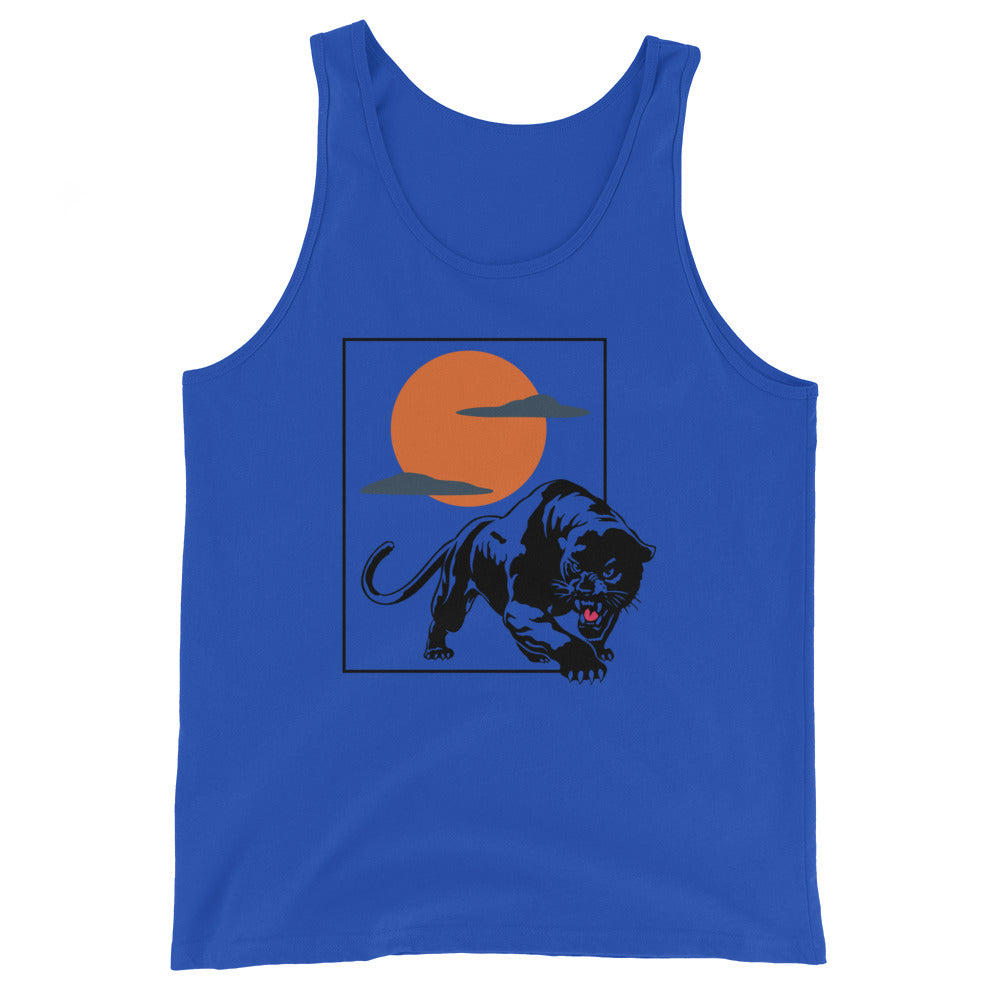 Traditional Panther sunset Unisex Tank Top