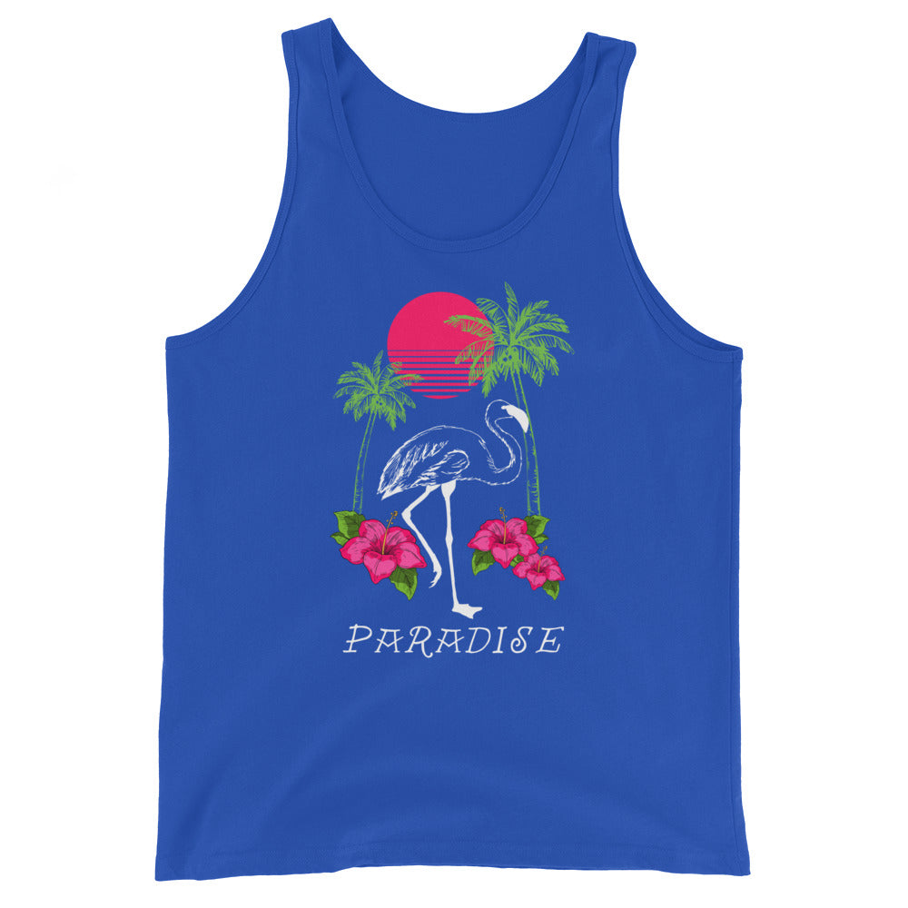 Flamingo Paradise Unisex Tank Top