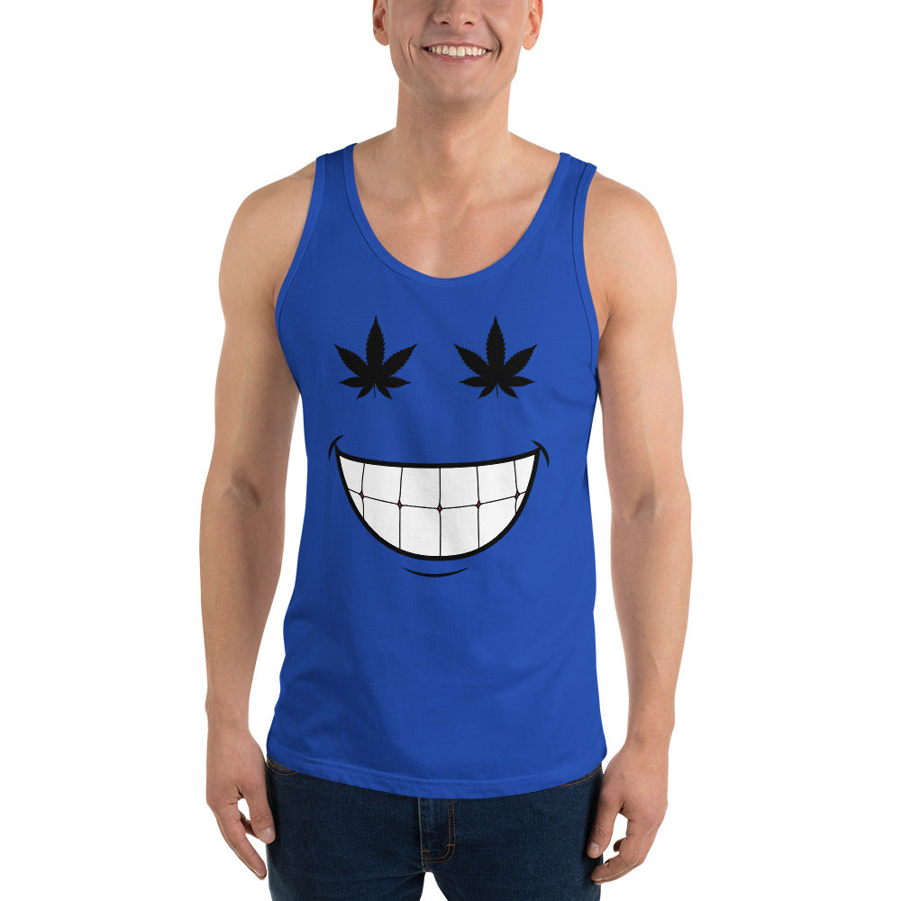 Cannabis Weed Smiley Unisex Tank Top