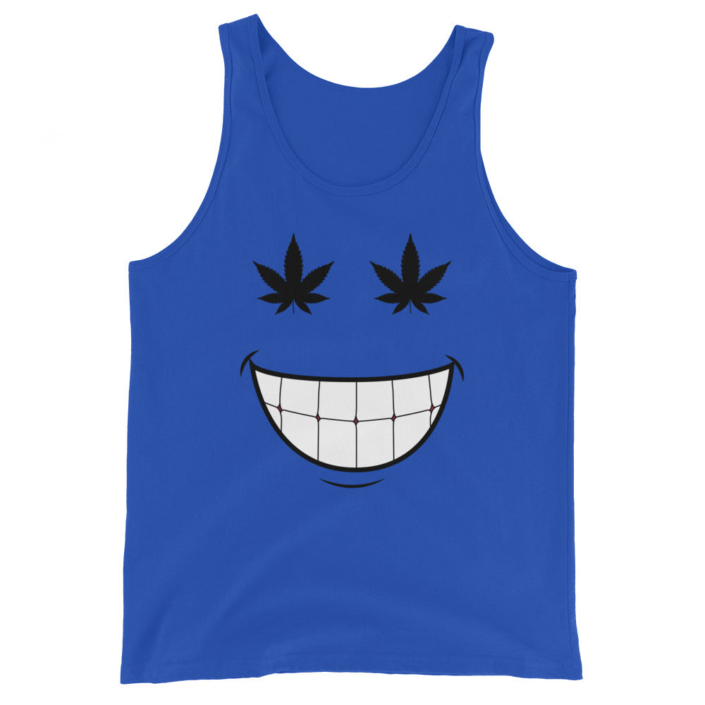 Cannabis Weed Smiley Unisex Tank Top