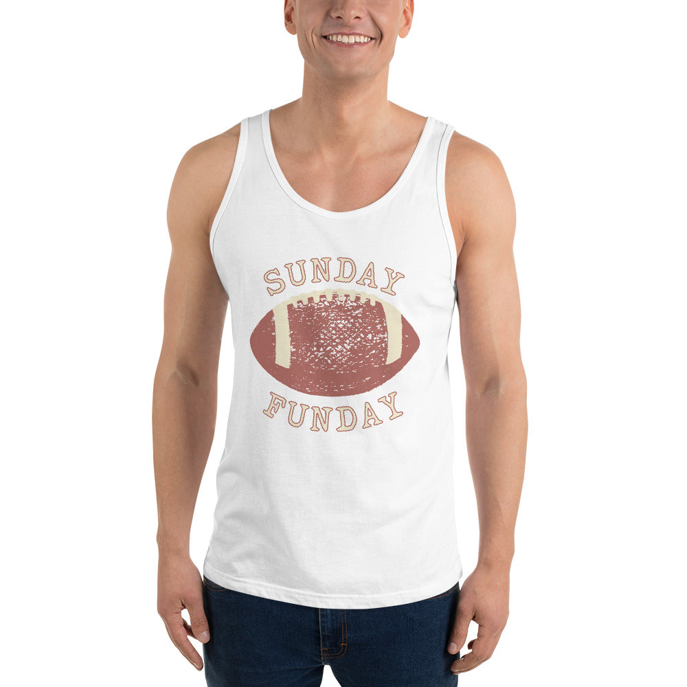Sunday Funday football Unisex Tank Top