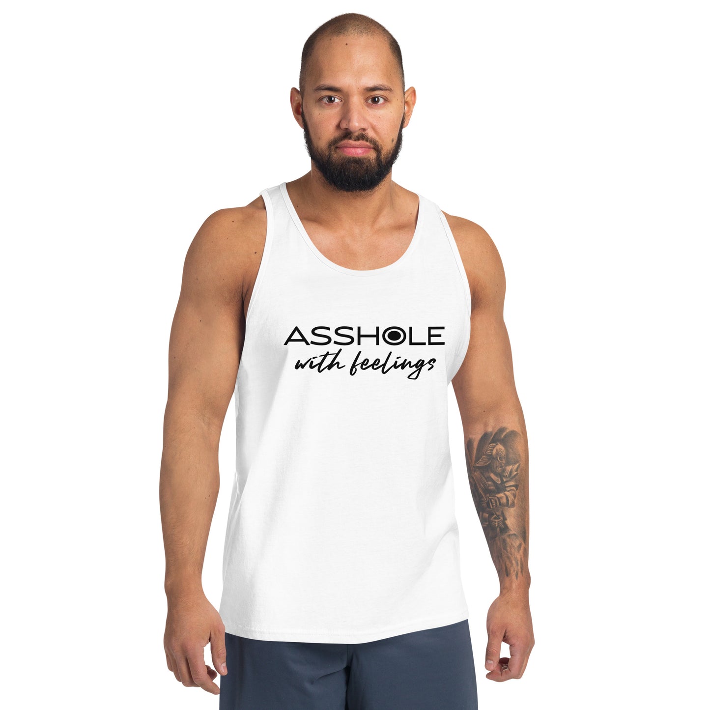 Asshole with feelings Unisex Tank Top