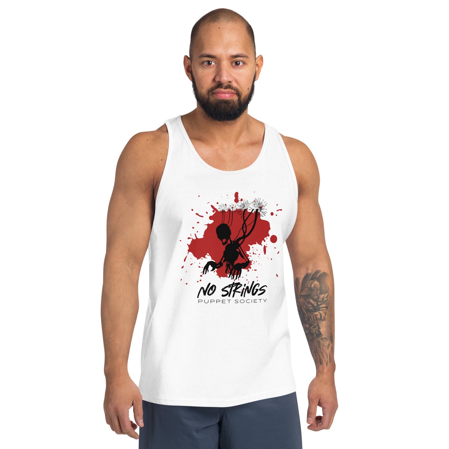 NO STRINGS Puppet Society Unisex Tank Top