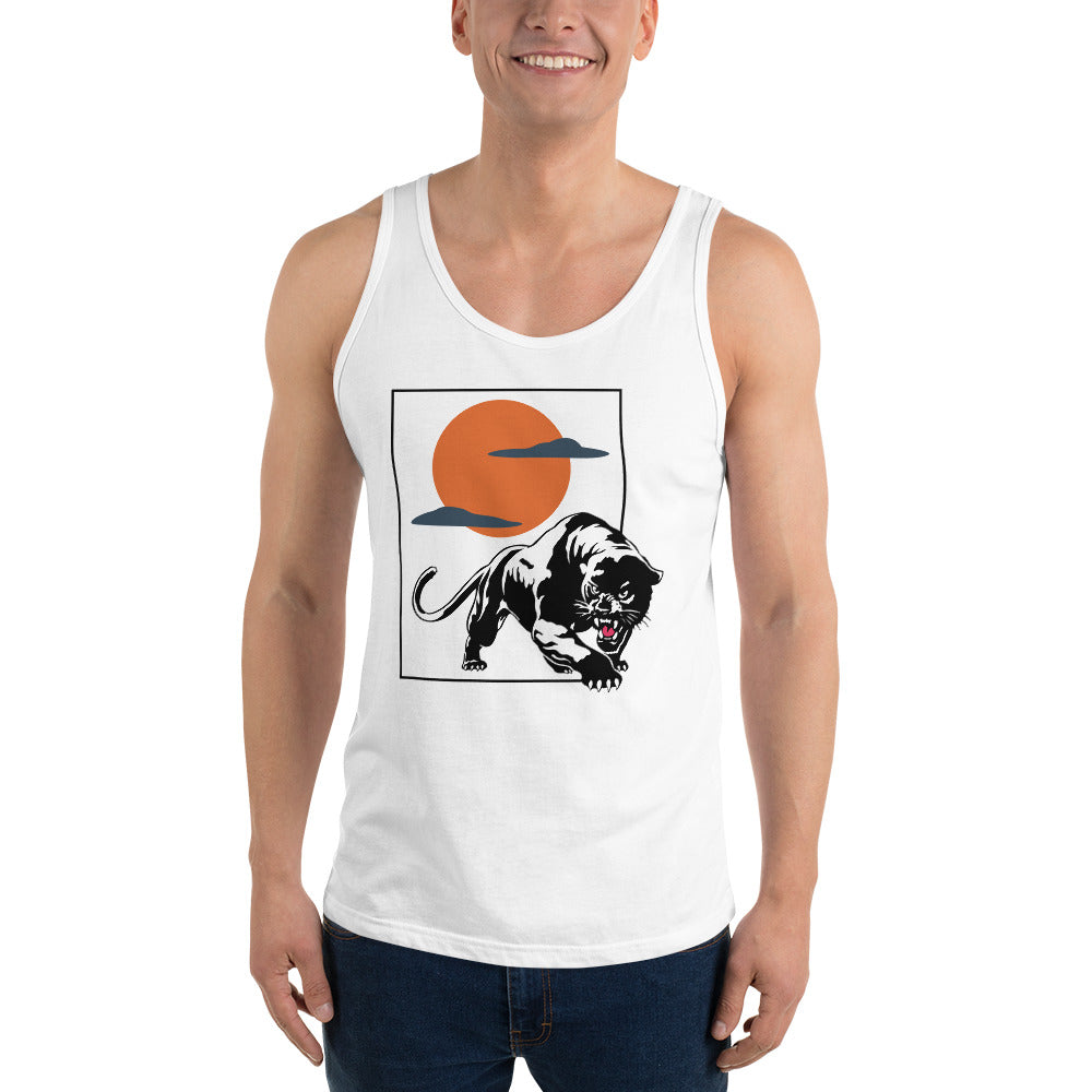 Traditional Panther sunset Unisex Tank Top