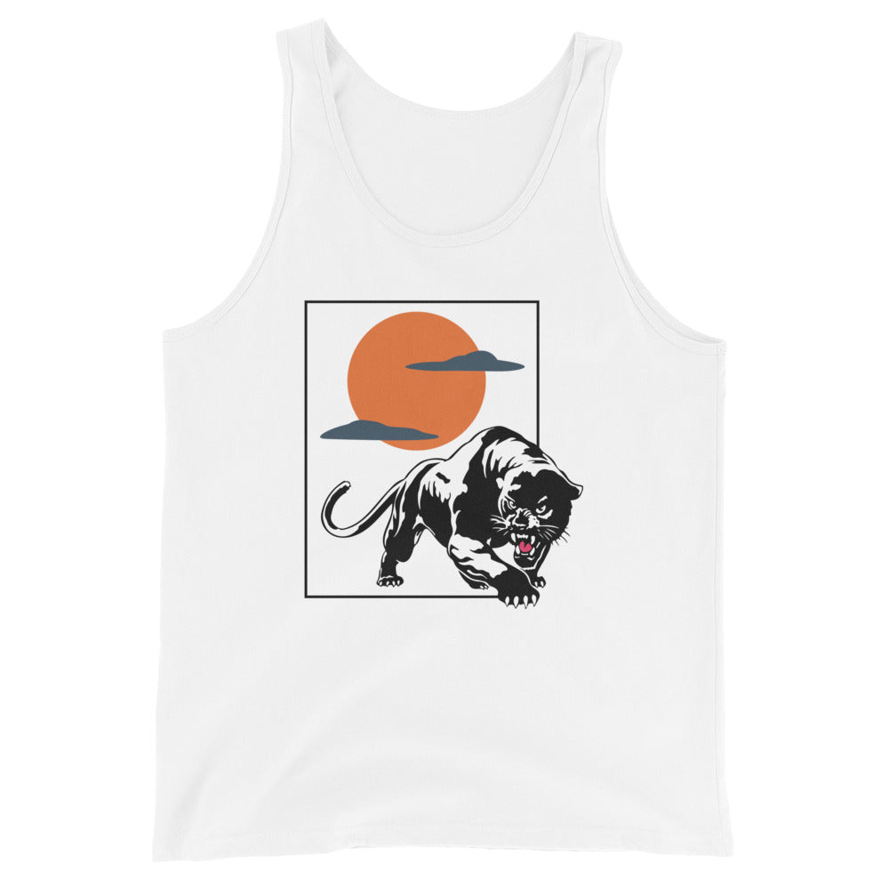 Traditional Panther sunset Unisex Tank Top