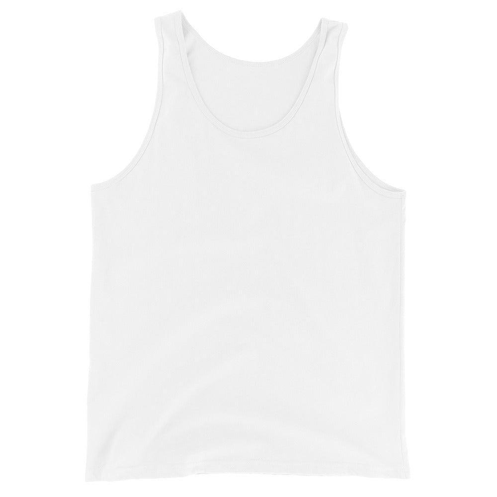 I'm very happy to be here! Be Happy Unisex Tank Top