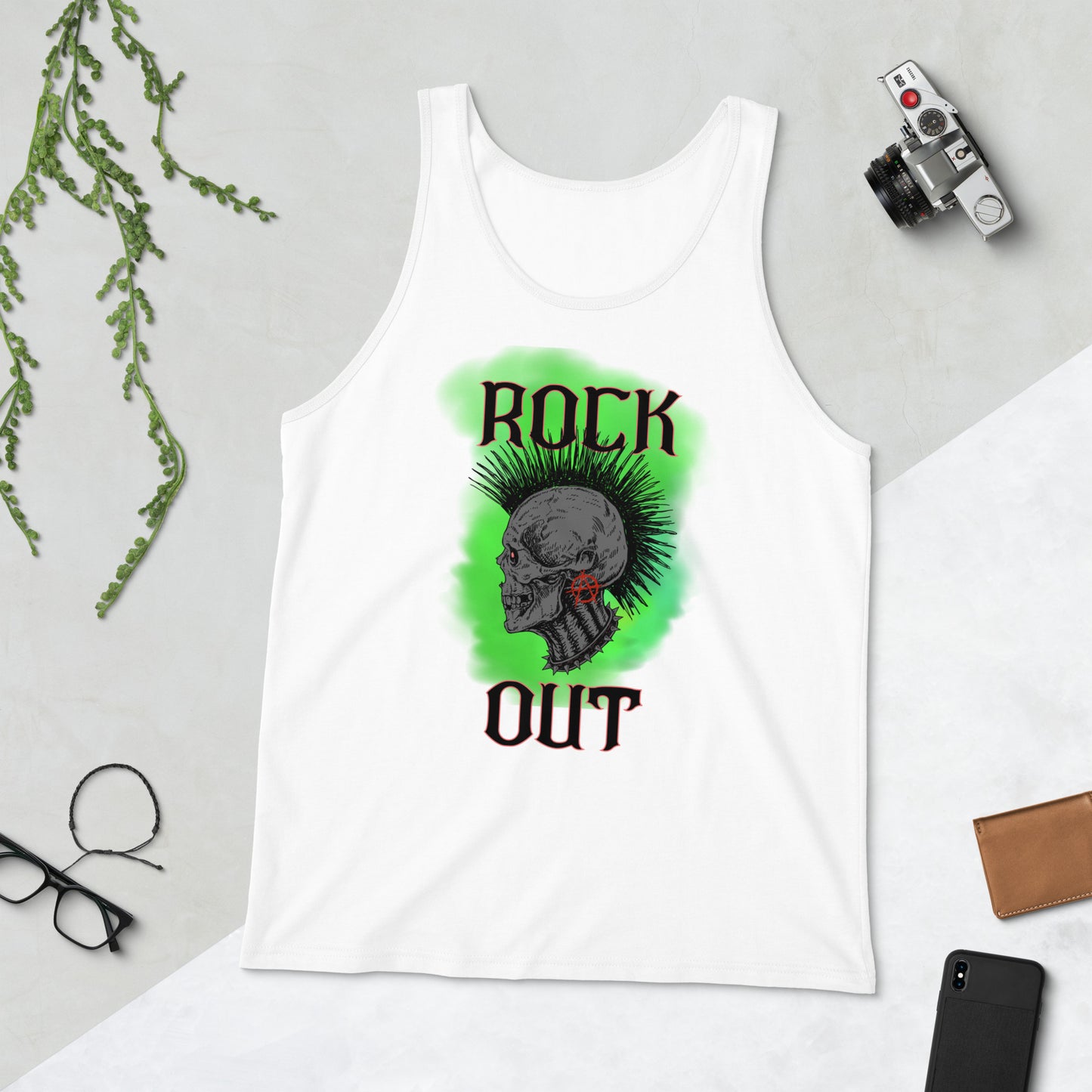 Rock Out Anarchy Skull Unisex Tank Top