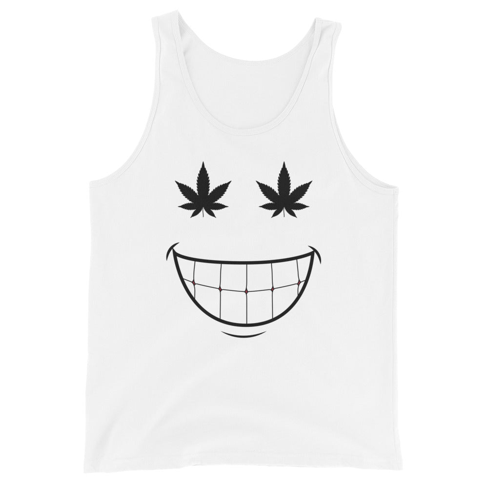Cannabis Weed Smiley Unisex Tank Top
