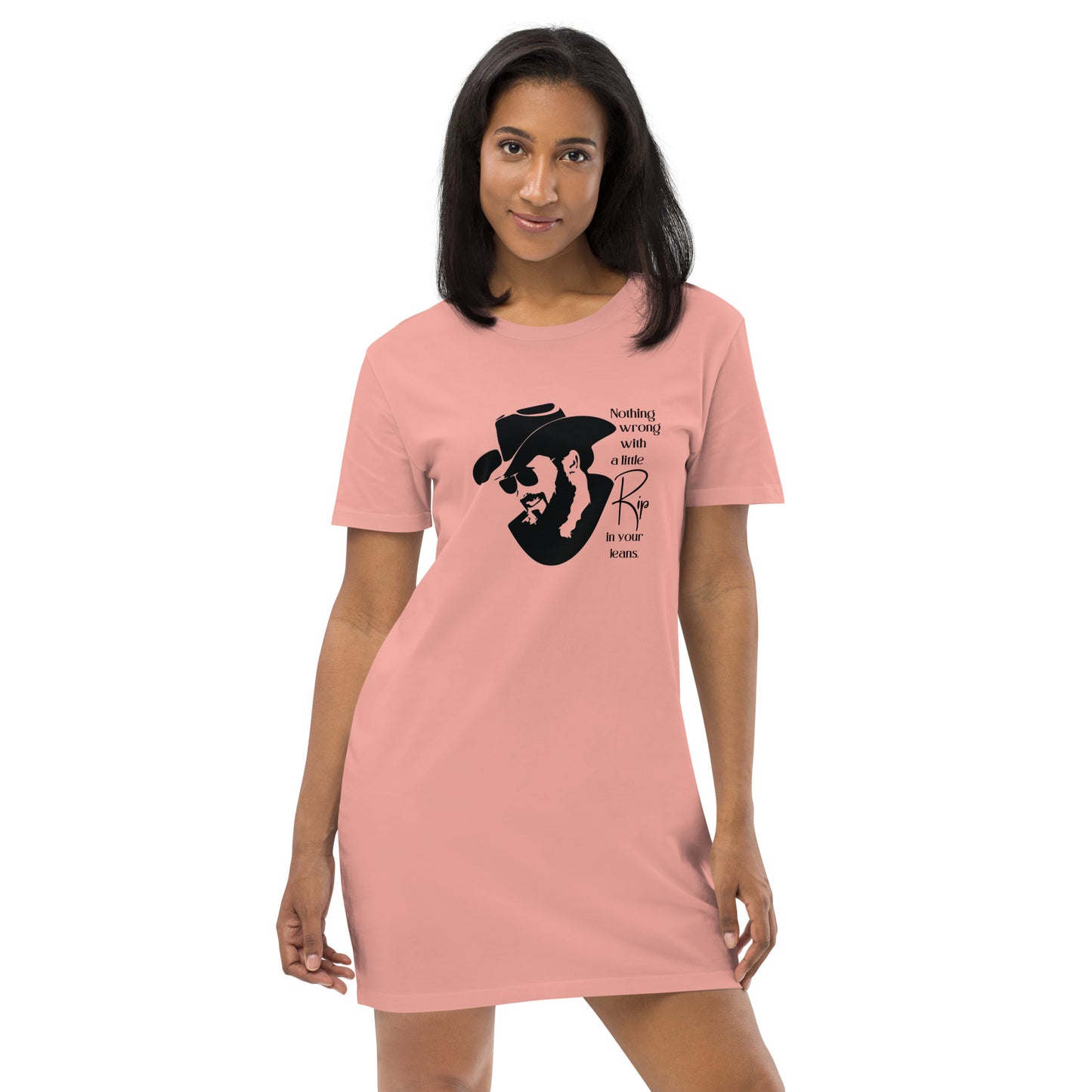 A little Rip in your jeans Women's Organic cotton t-shirt dress
