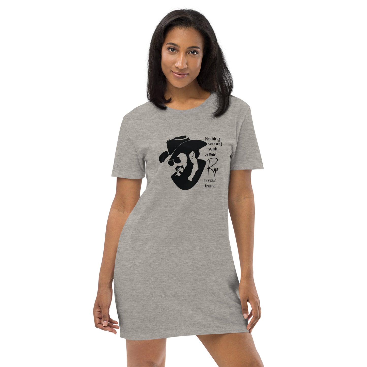 A little Rip in your jeans Women's Organic cotton t-shirt dress