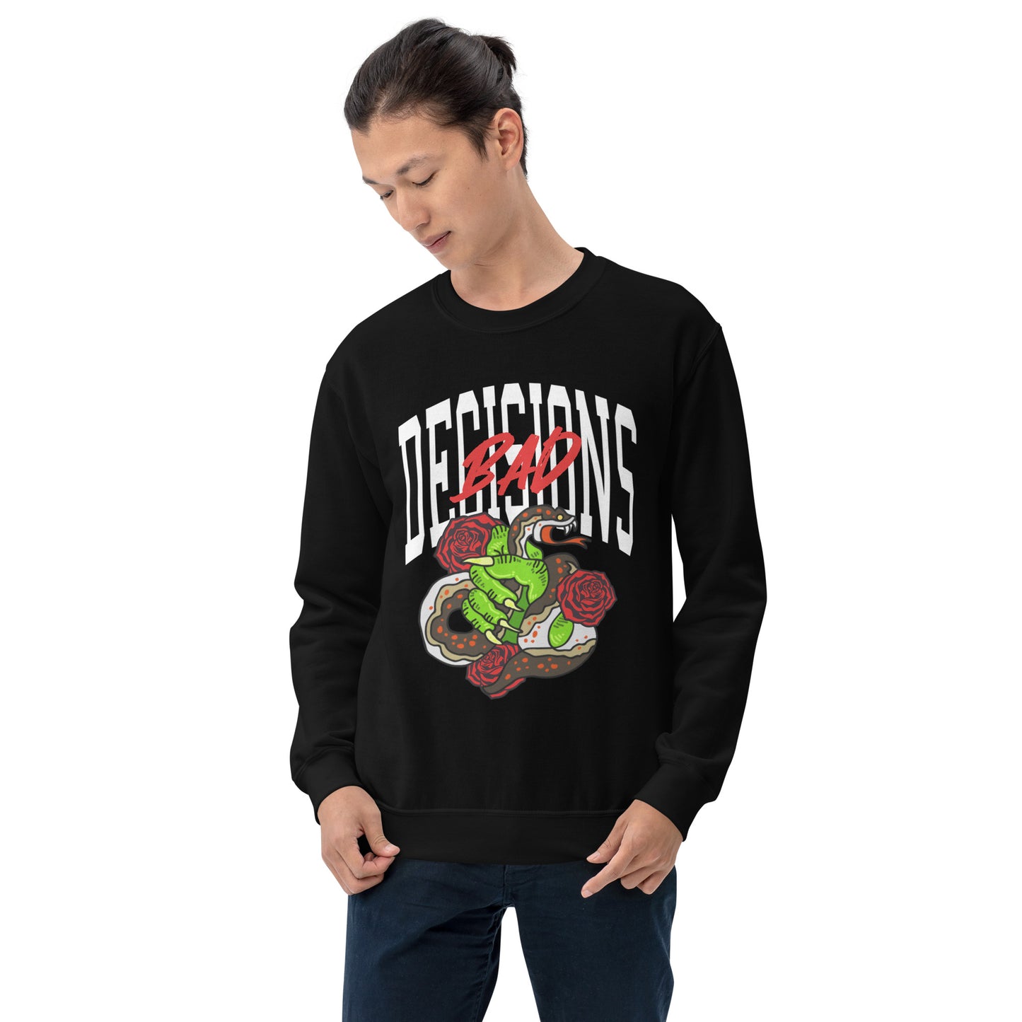 BAD Decisions traditional tattoo Unisex Sweatshirt